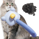 Escova Removedora de Pelos para Gatos e Cachorros Pente Massageador  Botão de Limpeza Fácil