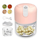 Mini Processador Triturador Elétrico Sem Fio 250ML Alimentos Para Vegetais Gengibre Alho