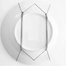 Suporte Gancho Mola Dourada Prato Decorativo Parede Pendura (14 a 24 cm)