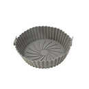 Forro Para Air Fryer De Silicone Forma Reutilizavel Antiaderente Cinza